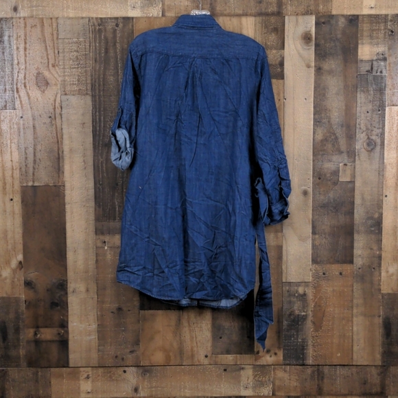 Banana Republic Blue Dress Size 10P - Picture 2 of 4